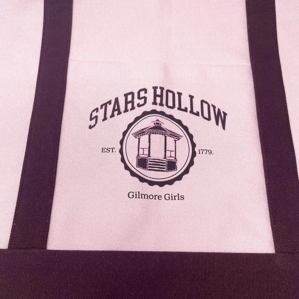 Gilmore Girls X Primark Pink Stars Hollow Tote Bag Reusable 100% Cotton